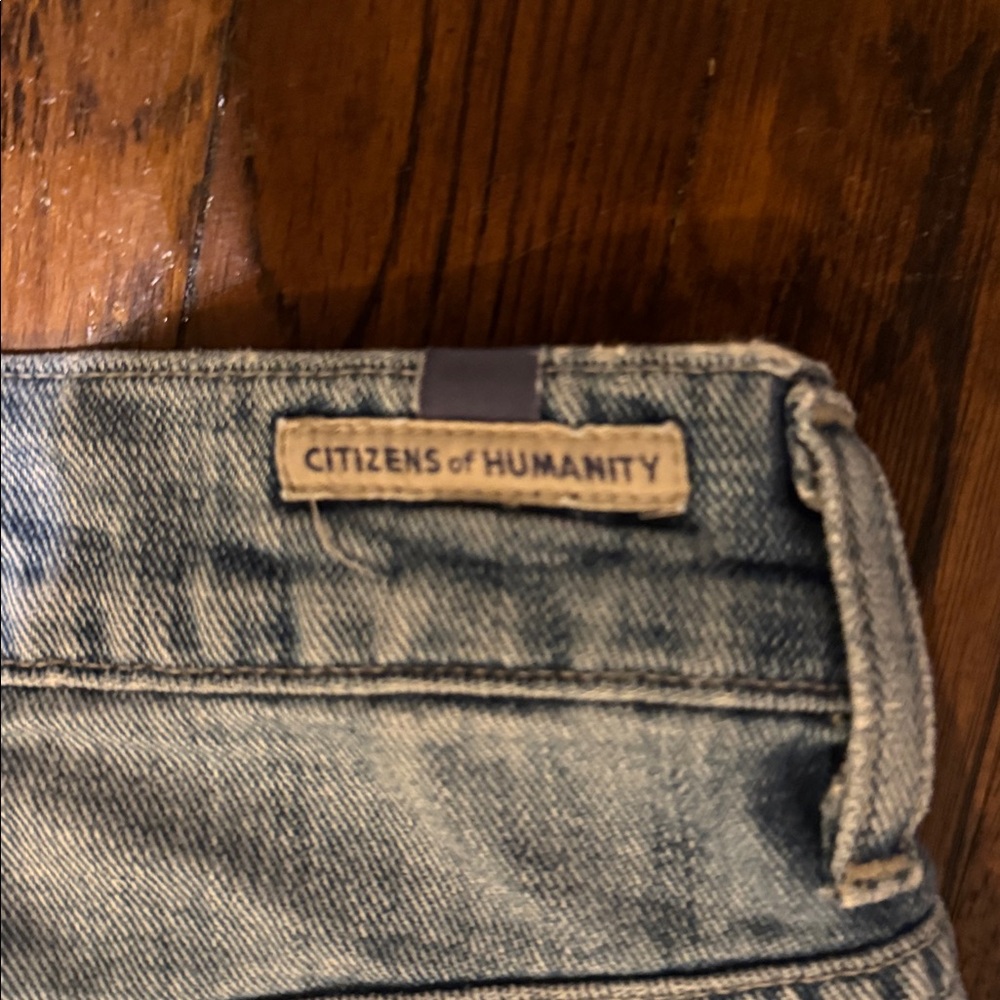 Citizens of Humanity Light Blue Jean Shorts 100  % cotton like new - Picture 4 of 5